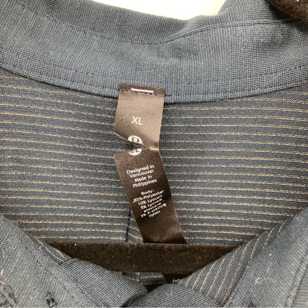 Lululemon Blue Short Sleeve Soft Polo Shirt - Picture 3 of 4